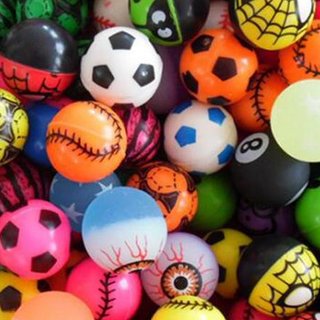 Colourful bouncy balls